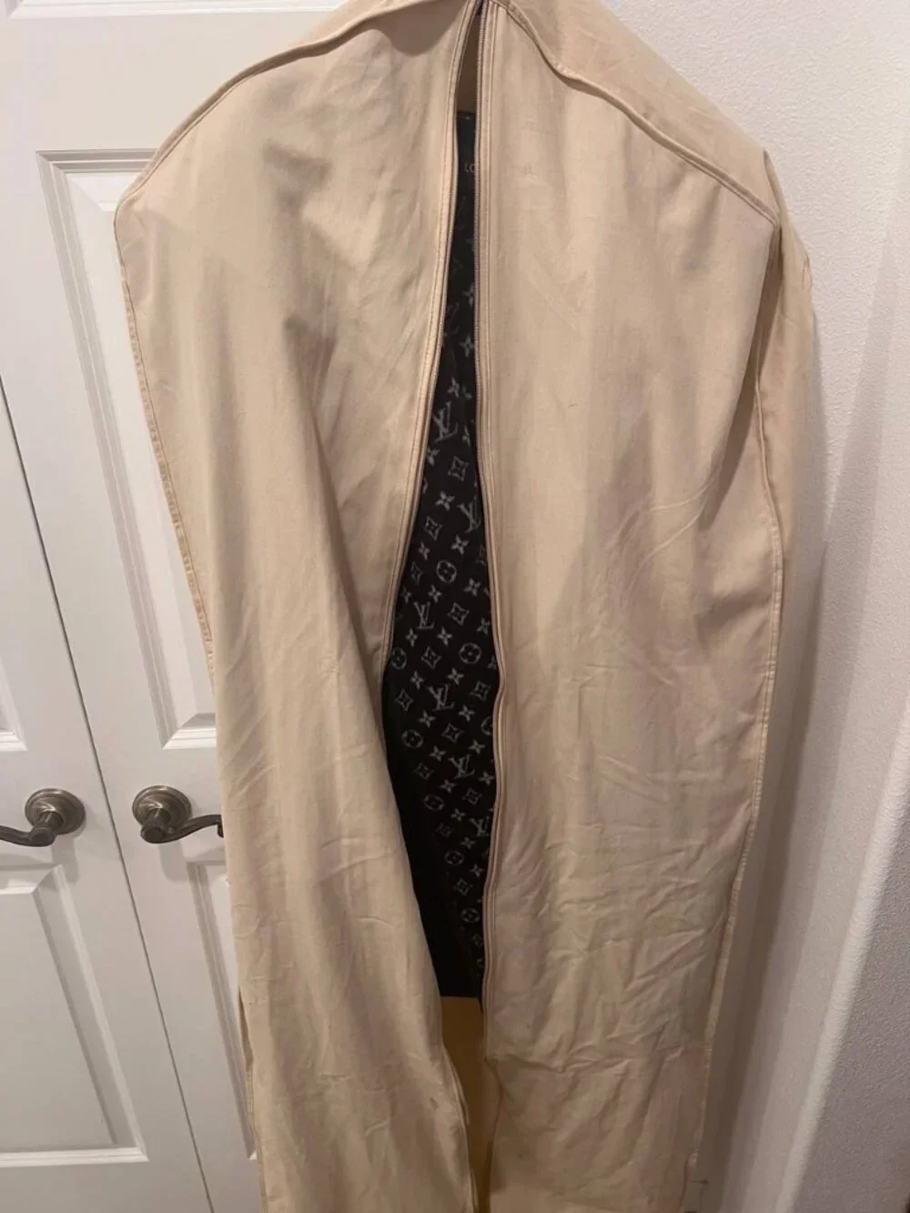 Louis Vuitton Monogram Hooded Wool Coat